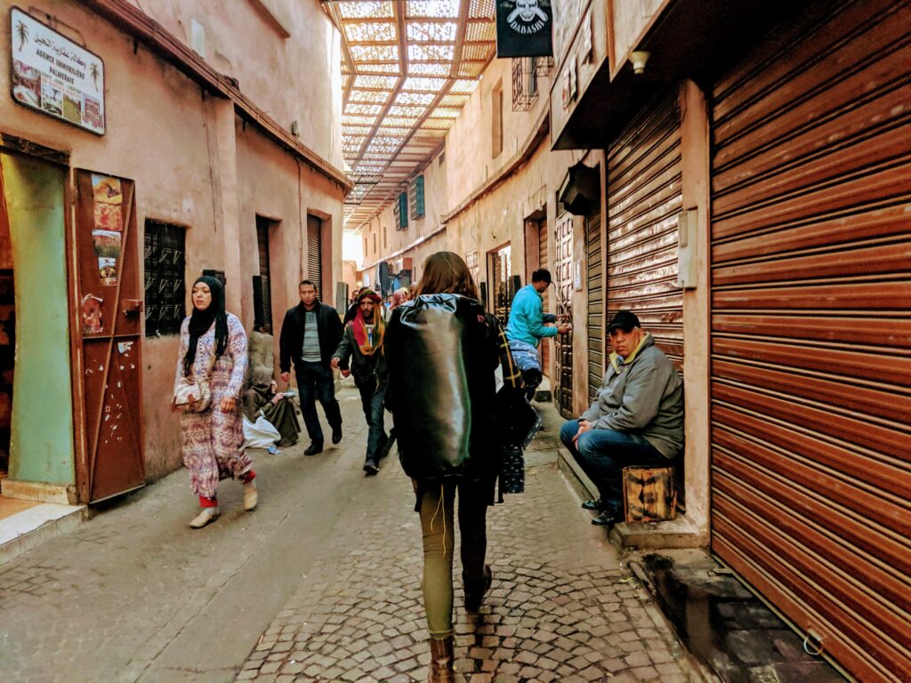 Walking the streets of Morocco for the very first time